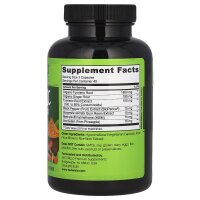 NATURELO, Kurkuma-Curcumin und Ingwerwurzel mit Bioperine®, 120 pflanz. Kapseln