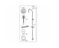 baliv Überkopfbrause-Set KBS-24.60 Verchromt Duscharmatur Duschset Duschsystem