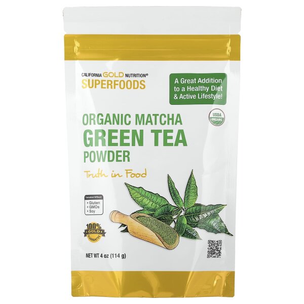 California Gold Nutrition, Bio-Matcha-Grüner-Tee-Pulver, 114 g