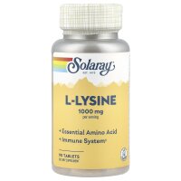 Solaray, L-Lysine, L-Lysin, 90 Tabletten - DE Versand