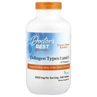 Doctors Best, Collagen Types 1 and 3 & Vitamin C, Kollagen Typ 1 und 3 sowie Vitamin C, 540 Tabletten
