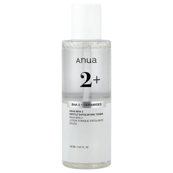 Anua, BHA 2% Gentle Exfoliating Toner, sanftes Peeling-Gesichtswasser mit 2% BHA, 150 ml