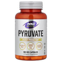 NOW Foods, Sports, Pyruvate, Pyruvat, 600 mg, 100 pflanzliche Kapseln