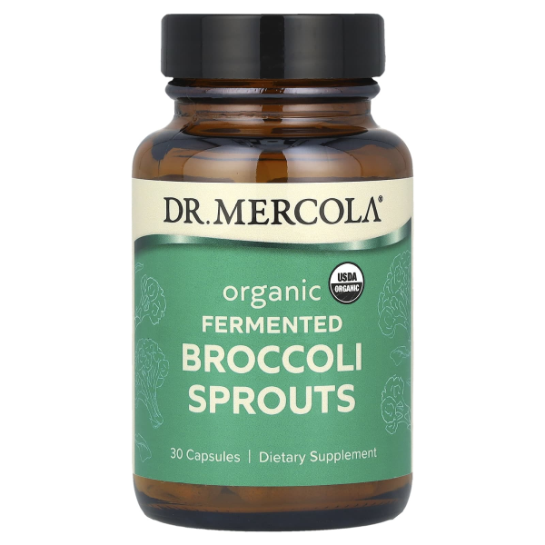 Dr. Mercola, Organic Fermented Brocoli Sprouts, fermentierte Bio-Brokkolisprossen, 30 Kapseln