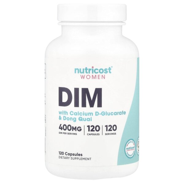 Nutricost, DIM mit Calcium-D-Glucarat und Dong Quai, 120 Kapseln