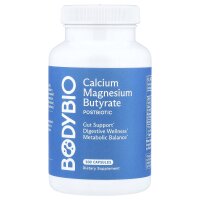 BodyBio, Calcium-Magnesiumbutyrat, 100 Kapseln