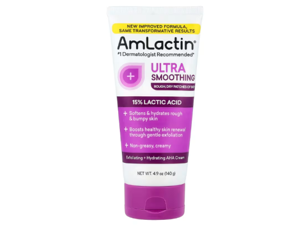 AmLactin, AHA-Creme, ultra glättend, raue, trockene Hautstellen, 140 g