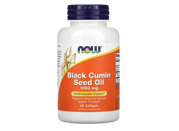NOW Foods, Black Cumin Seed Oil, Schwarzkümmelöl, 1.000 mg, 60 Weichkapseln