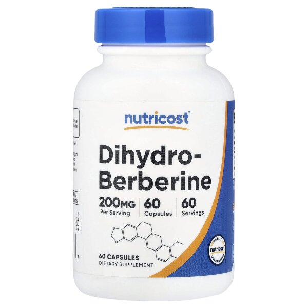Nutricost, Dihydroberberine, Dihydroberberin, 200 mg, 60 Kapseln