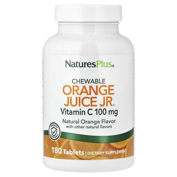 NaturesPlus, Kautabletten mit Vitamin C, natürliche Orange, 180 Tabletten