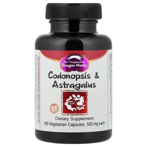 Dragon Herbs, Codonopsis & Astragalus, Tragant und Codonopsis, 100 pflanzliche Kapseln