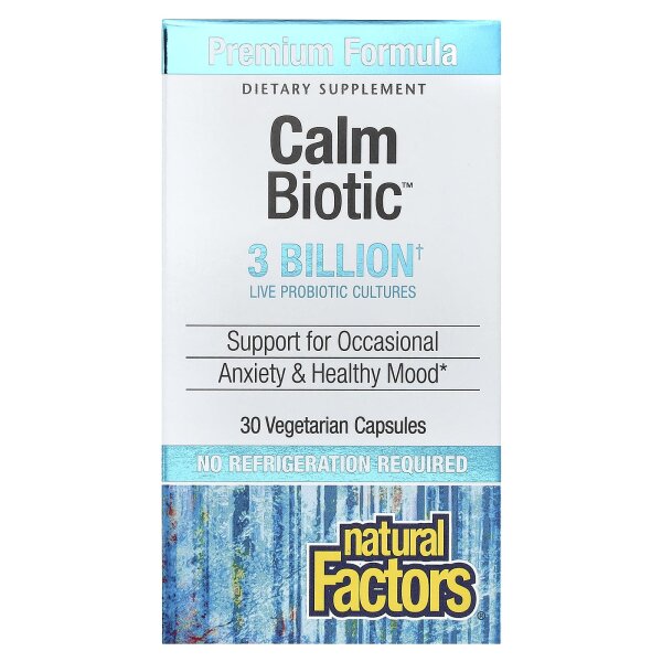 Natural Factors, Calm Biotic™, 3 Milliarden, 30 pflanzliche Kapseln
