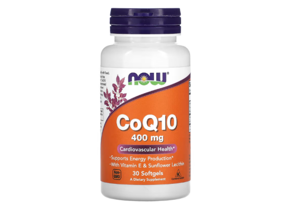 NOW Foods, CoQ10 mit Vitamin E und Sonnenblumenlecithin, 30 Weichkapseln