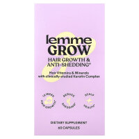 Lemme, Grow, Hair Growth & Anti-Shedding, Haarwachstum und Anti-Haarausfall, 60 Kapseln