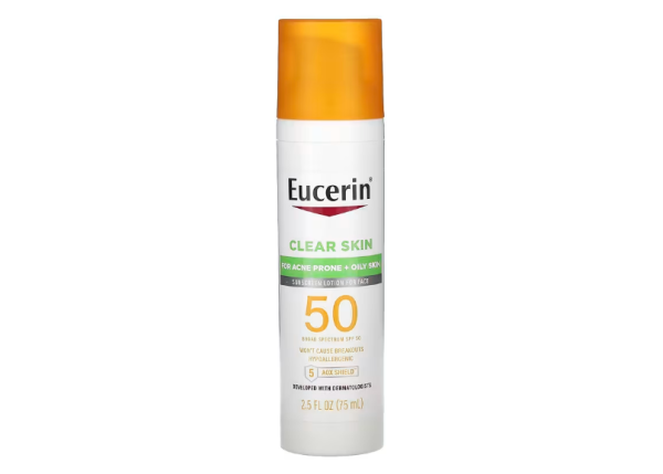 Eucerin, leichte Sonnenschutzlotion für das Gesicht, LSF 50, ohne Duftstoffe, 75 ml
