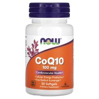 NOW Foods, CoQ10, 100 mg, 50 Weichkapseln
