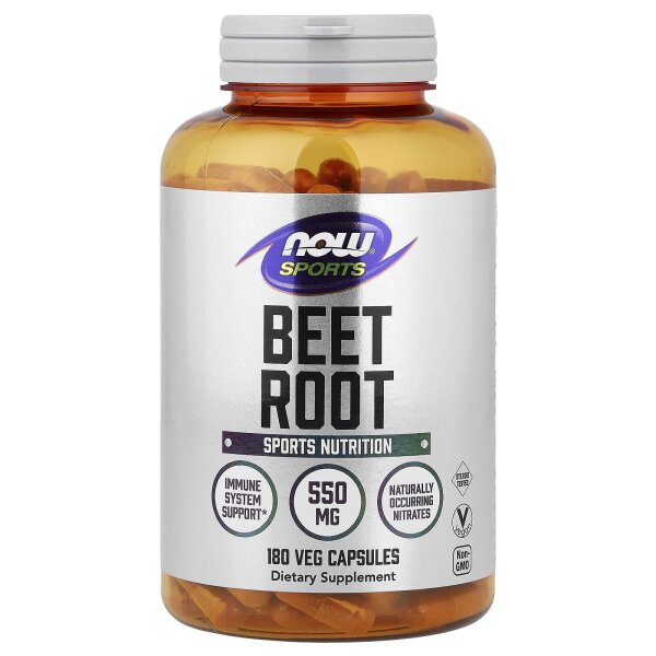 NOW Foods, Sports, Rote-Bete-Wurzel, 180 pflanzliche Kapseln
