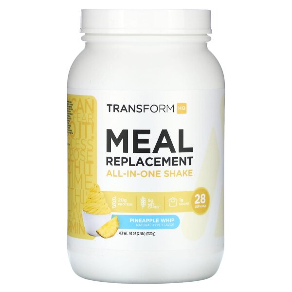 TransformHQ, Mahlzeitenersatz, All-in-One-Shake, Ananas-Peitsche, 1,12 kg