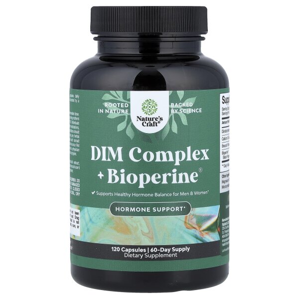 Natures Craft, DIM Complex + Bioperine®, 120 Kapseln