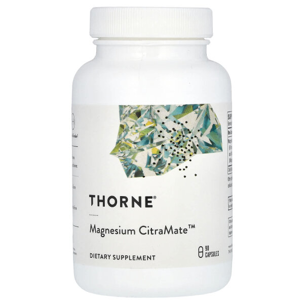 Thorne, Magnesium CitraMate, Magnesiumcitrat, 90 Kapseln (135 mg pro Kapsel)