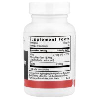 Metabolic Maintenance, L-Methylfolate, L-Methylfolat, 10 mg, 90 pflanzliche Kapseln