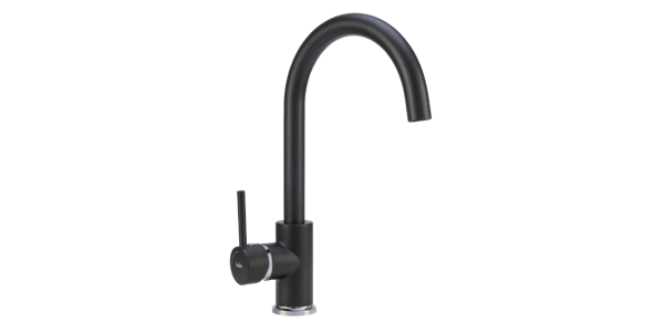 baliv Küchenarmatur KI-1831 N Schwarz-Matt, B-WARE