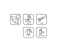 baliv Küchenarmatur KI-1831 N Schwarz-Matt, B-WARE
