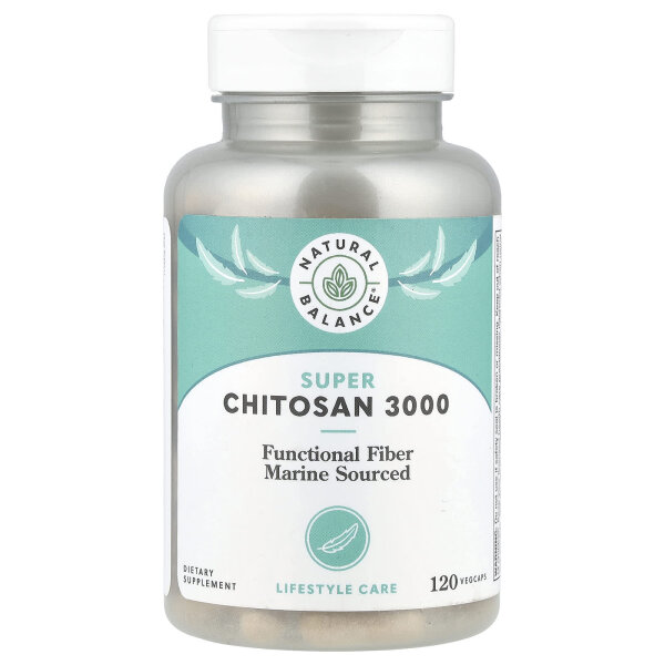 Natural Balance Super Chitosan 3000 3.000 mg 120 vegetarische Kapseln