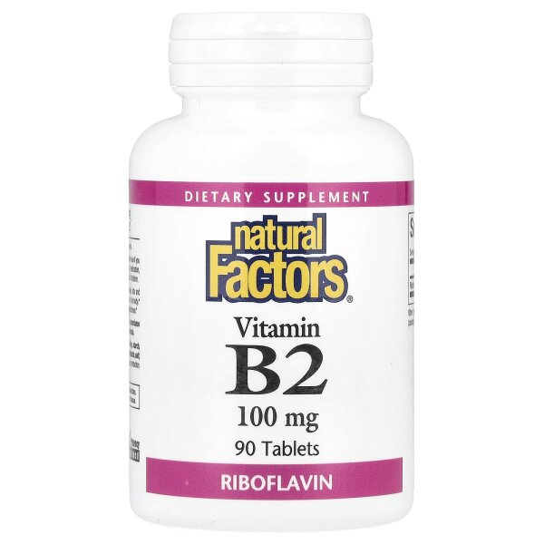Natural Factors B-2 |100 mg, 90 Tabletten