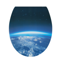 baliv WC-Sitz Karia mit Absenkautomatik MDF Holzkern Weltall