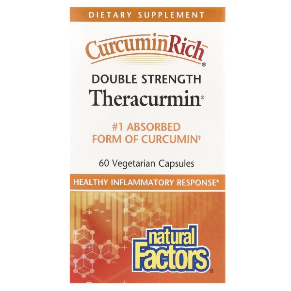 Natural Factors Curcumin Rich Double Strength Theracurmin 60 veg. Kapseln