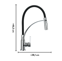 baliv Küchenarmatur KI-1861 Chrom-Schwarz
