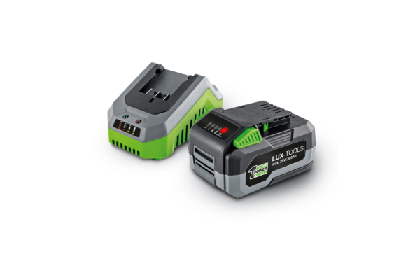 LUX-TOOLS 1 PowerSystem Starter-Set mit 20 V 4 Ah Li-Ion Akku & Schnellladegerät #1