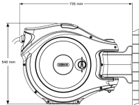 HOZELOCK Wandschlauchhalter Auto Reel 40 Breite 65,5 cm...