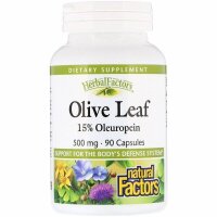 Natural Factors Olive Leaf Extract 500mg 90 Kapseln