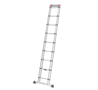Hailo Sicherheits-Teleskopleiter FlexLine 380 Aluminium...