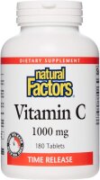 Natural Factors Vitamin C 1000mg Time Release 180 Tabletten