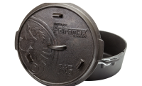Petromax Dutch Oven FT6-T Schwarz mit planem Boden 5,5 l