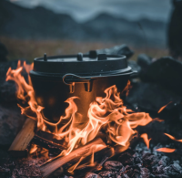 Petromax Dutch Oven FT6-T Schwarz mit planem Boden 5,5 l