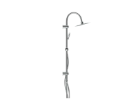 Schütte Überkopfbrause-Set Jamaica Fresh Chrom