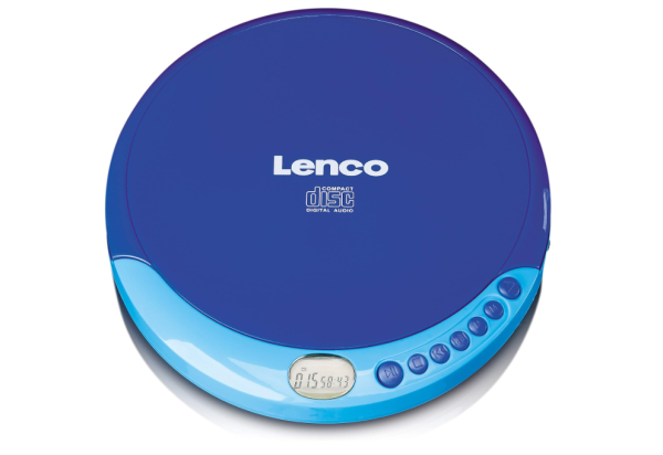 Lenco CD-011 - Tragbarer CD-Spieler mit Akkuladefunktion -Discman