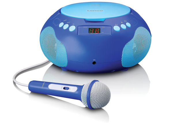Lenco SCD-620 Kinder CD-Player - CD-Radio - mit Mikrofon - Karaoke Player