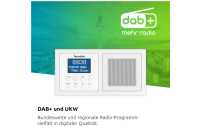 TechniSat DIGITRADIO UP 1 - DAB+ Unterputzradio Doppel-Unterputzdose