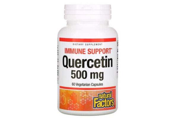 Natural Factors, Quercetin, 500 mg, 60 vegetarische Kapseln
