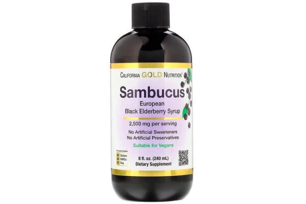 California Gold Nutrition, 06 / 2026 Sambucus Holunder f?r Erwachsene, 240 ml #1