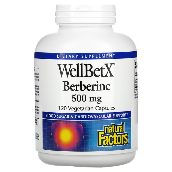 Natural Factors, WellBetX, Berberine, 500 mg, 120 vegetarische Kapseln