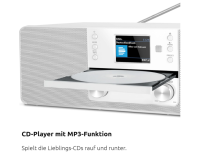 TechniSat DIGITRADIO 370 CD BT - Stereo Digitalradio DAB+, UKW, CD-Player