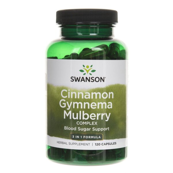 Swanson Zimt, MHD 02 / 2026 Gymnema und Maulbeer-Komplex, 120 Kapseln #1