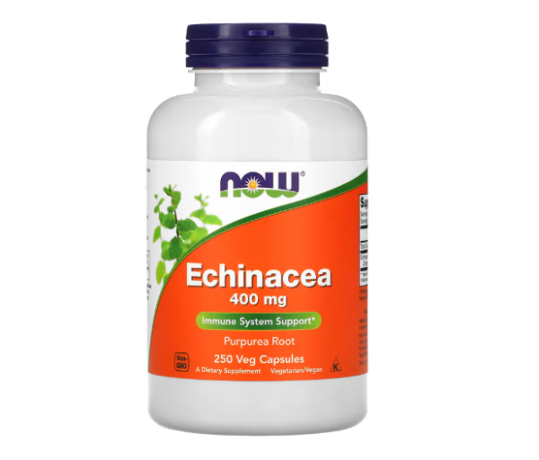 NOW Foods, MHD 06 / 2026 Echinacea, 400 mg, 250 vegetarische Kapseln #1