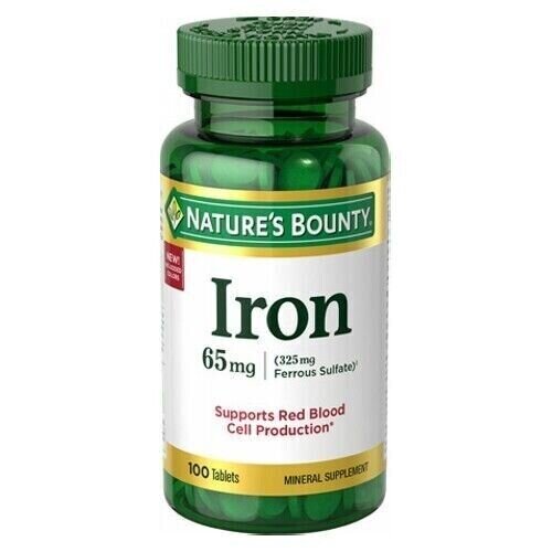 Natures Bounty Iron 65 mg, 100 Tabletten
